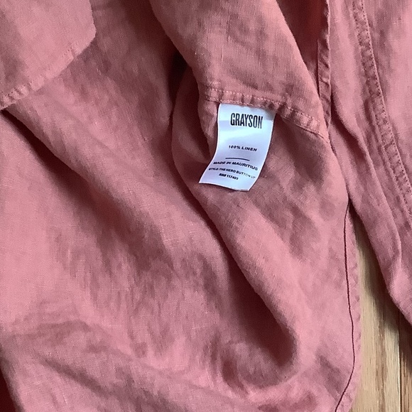 Grayson The Hero Tumbled Linen Button Up Shirt - Picture 4 of 4